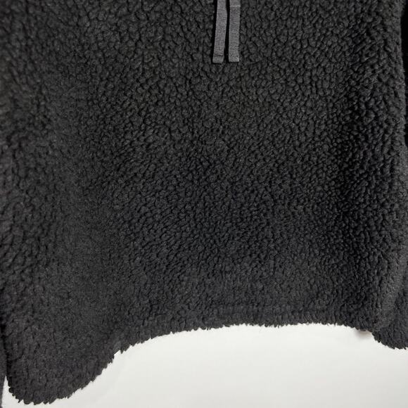 Lululemon Wool Whenever Crew SIZE 6 Black Sherpa Fleece Boxy Pullover Top - Picture 12 of 13